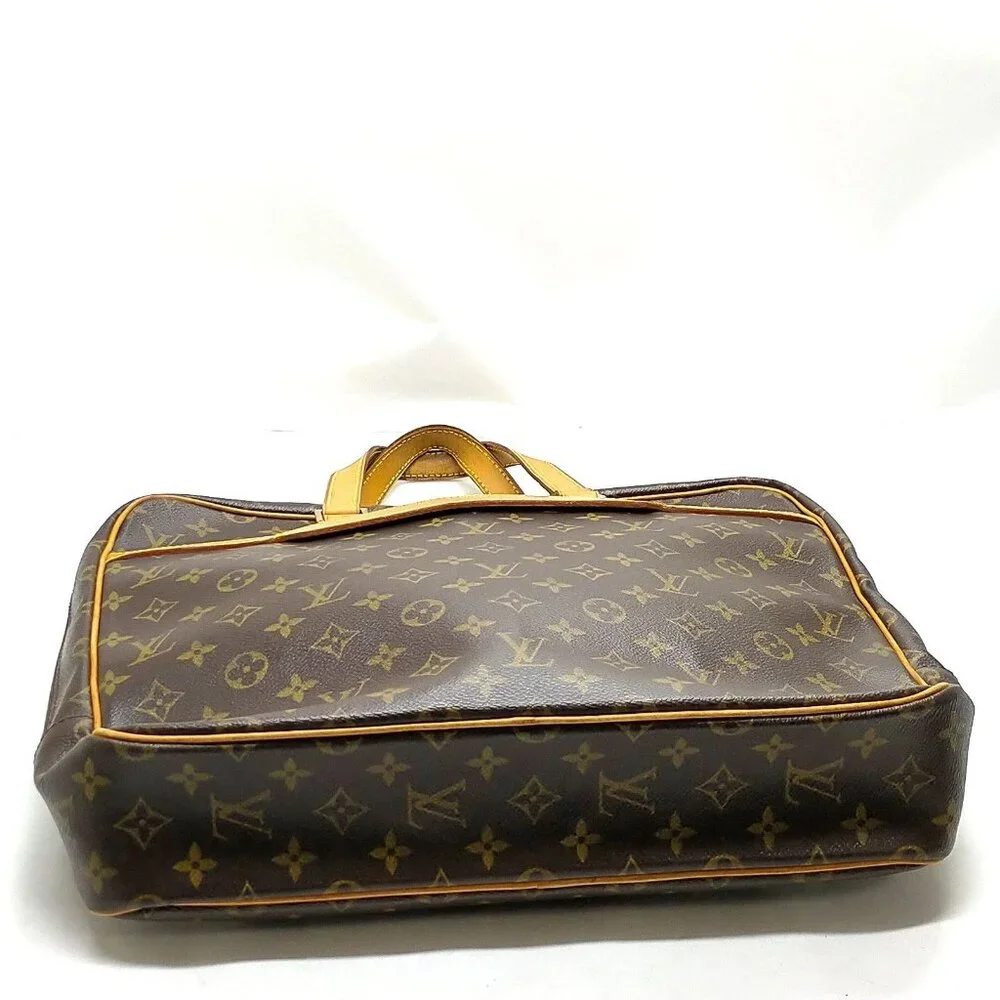 Louis Vuitton Monogram Canvas Briefcase with Vachetta Trim (brown, tan)